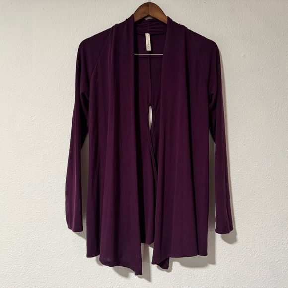 Gilli Minimalist Cross Back Open Front Cardigan Jacket Sweater Sz Medium - Picture 10 of 10